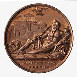 Medal - Incorporation of the Papal States in the French Empire, Napoleon Bonaparte (Emperor Napoleon I), France, 1809