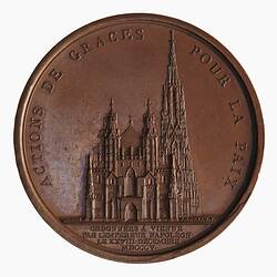 Medal - Te Deum in Vienna Cathedral, Napoleon Bonaparte (Emperor Napoleon I), France, 1805