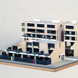 Architectural Model - City Edge Housing Development, South Melbourne, 1971-1974, Model by Rob Wallace, 1989