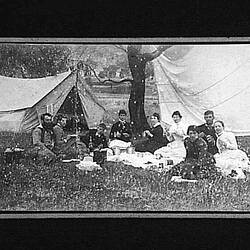 Carte de Visite - Men & Women Picnicking, Australia, circa 1890