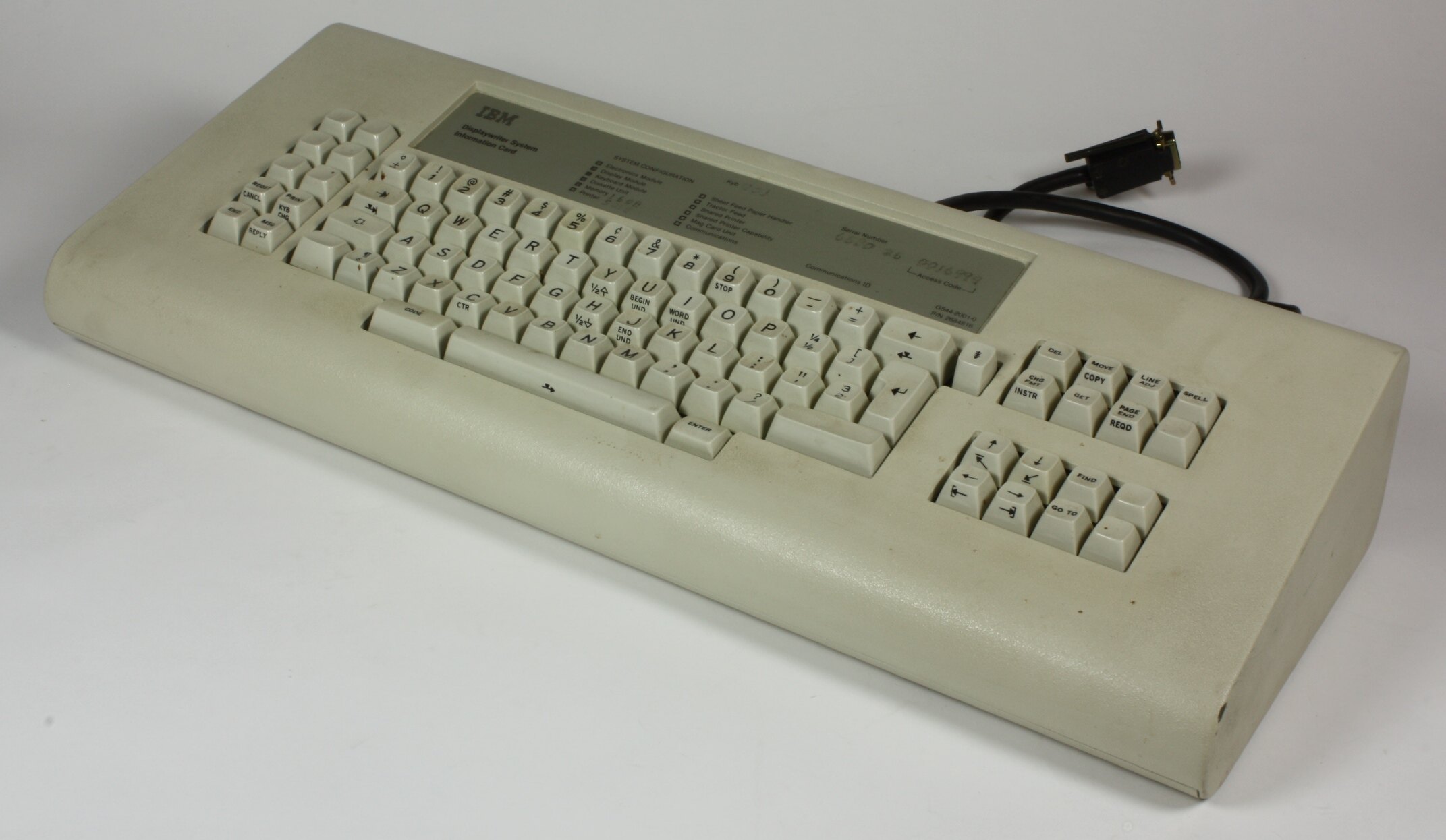 ibm displaywriter keyboard