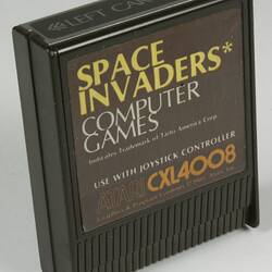 Computer Game Cartridge - Atari, 'Space Invaders', 800 System, 1980-1983