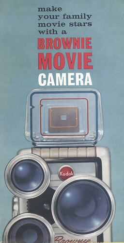 Leaflet - Kodak Australasia Pty Ltd, 'Make Your Family Movie Stars With a Brownie Movie Camera', circa 1960
