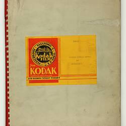 Scrapbook - Kodak Australasia Pty Ltd, Archival Material, 'Specimen Circular Letters & Invitations', Sydney, 1940-1951