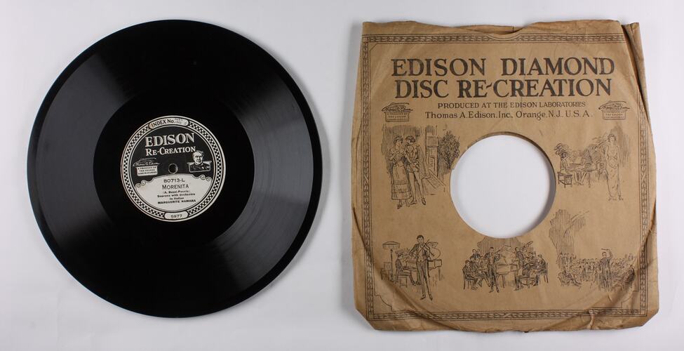 Disc Recording - Edison, Double-Sided, 'Morenita' & 'L'Ardita', 1919-29
