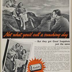 Leaflet - Kodak Australasia Pty Ltd, 'Not What You'd Call a Sunshiny Day', 1930s