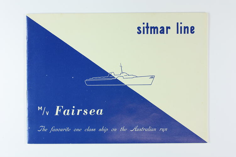 Booklet - Sitmar Line, 'MV Fairsea', circa 1950s