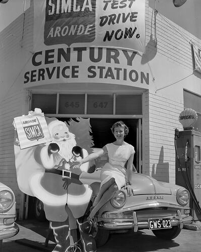 Simca, Woman with a Motor Car, Melbourne, Victoria, Nov 1958