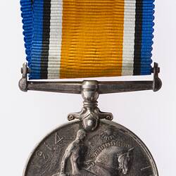 Medal - British War Medal, Great Britain, Private Edward Pummeroy, 1914-1920 - Reverse
