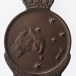 Medal - Anzac Commemorative Medallion, Australia, Corporal Albert Victor Peile, 1967 - Reverse