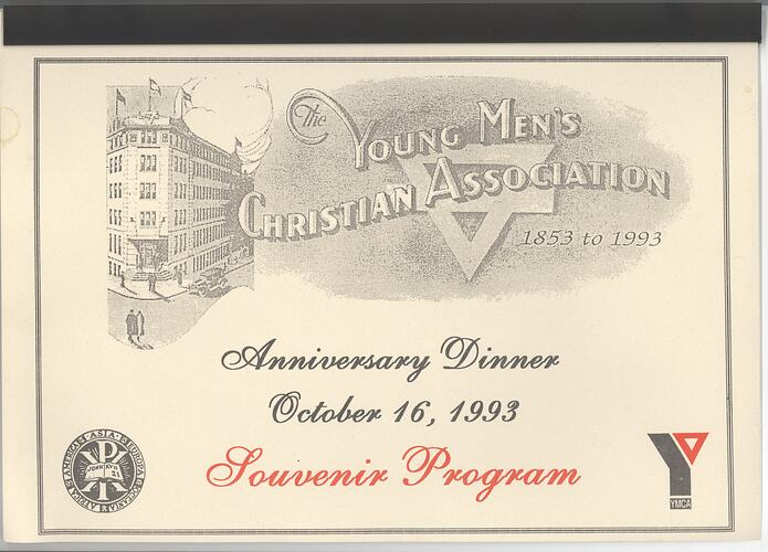 Booklet - YMCA Anniversary Dinner, 1993