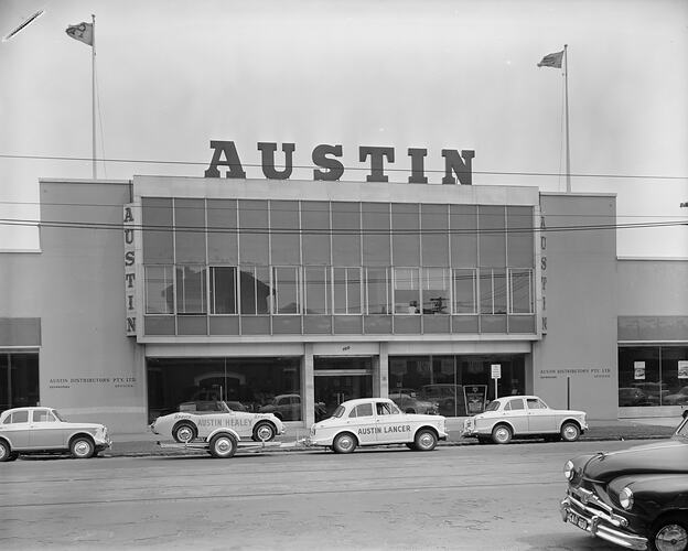 Austin Motor Co Ltd, Offices and Showroom, Melbourne, Victoria, Oct 1958