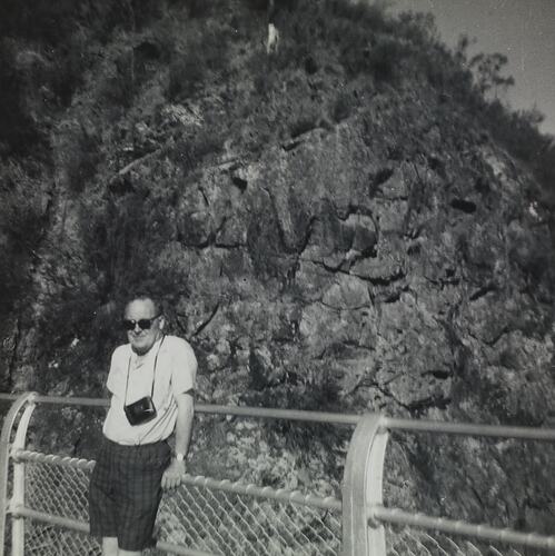 Stanley Hathaway on holidays, circa 1955
