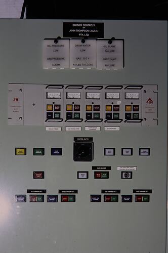 Control panel with buttons.