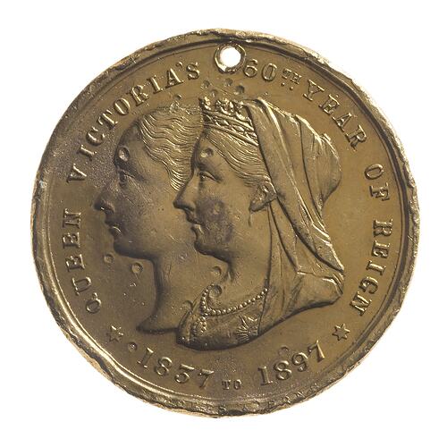 Medal - Diamond Jubilee of Queen Victoria, City of Melbourne, Victoria, Australia, 1897
