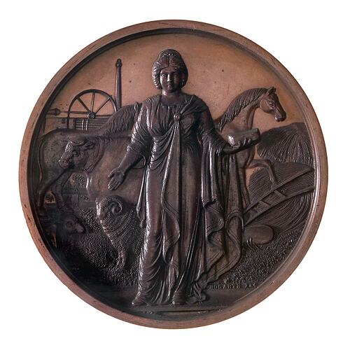 Medal - National Agricultural Society of Victoria Bronze Prize, c. 1872