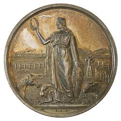 Medal - Royal Agricultural Society of Victoria Silver Prize, 1902 AD