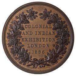Medal - Colonial and Indian Exhibition, London, 1886 AD