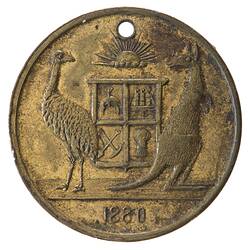 Medal - Melbourne International Exhibition Commemorative, 1880 AD