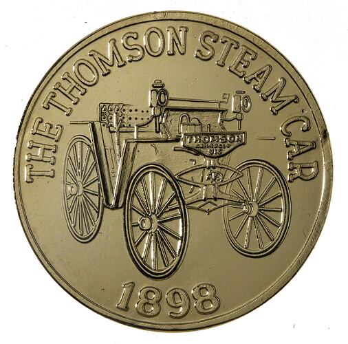 Medal - Museum Victoria, Thomson Steam Car, c. 1985 AD