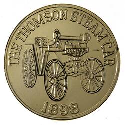 Medal - Thomson Steam Car, Museum Victoria, Australia, circa 1985