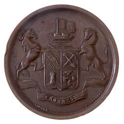 Medal - County of Bendigo Agricultural and Horticultural Society Bronze Prize, 1879 AD