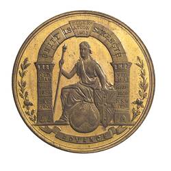 Medal - Federation of Australian Commonwealth, Town of Brunswick, Victoria, Australia, 1901