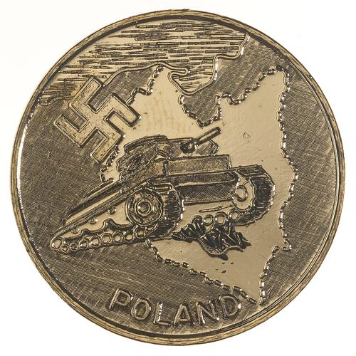 Medal - 50th Anniversary of the Outbreak of World War II, 1989 AD