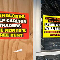 Digital Photograph - Posters on Lygon Street, Carlton, 28 Mar 2020
