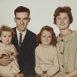 Photograph - Hendrika Schwab (Nee Perdon) & Family, Melbourne, circa 1962