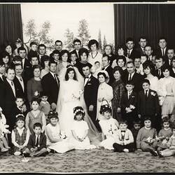 Digital Photograph - Spiropoulos Extended Family At Apostolos (Paul) Spiropoulos Wedding Reception, Fawkner, 1969