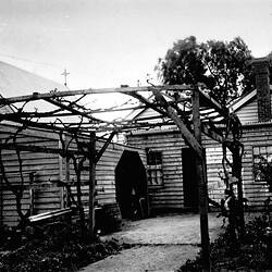 Negative - Backyard, Charlton, Victoria, circa 1890