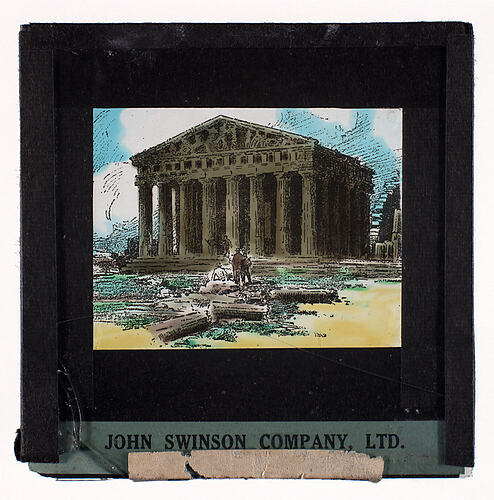 Lantern Slide - Universal Opportunity League, Building