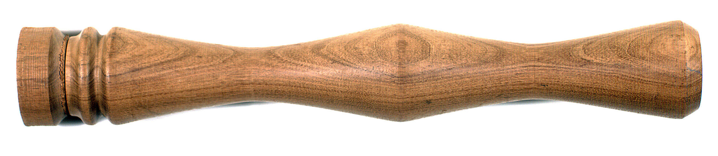 Furniture leg made from hazelnut-coloured wood