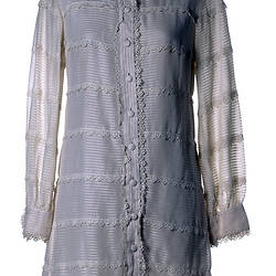 Dress - Prue Acton, Mini, Victoriana, Cream Lace, 1967