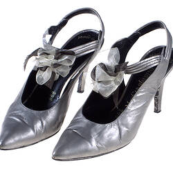 Shoes - Yves Saint Laurent, Slingback, Metallic Gold, 1985-1988