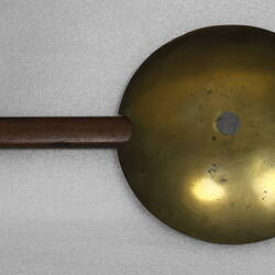 Detail of pendulum weight.