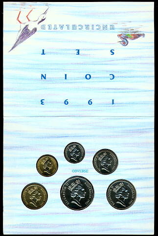 Australia uncirculated coin set セット Coin Set - Uncirculated, Australia, 1993
