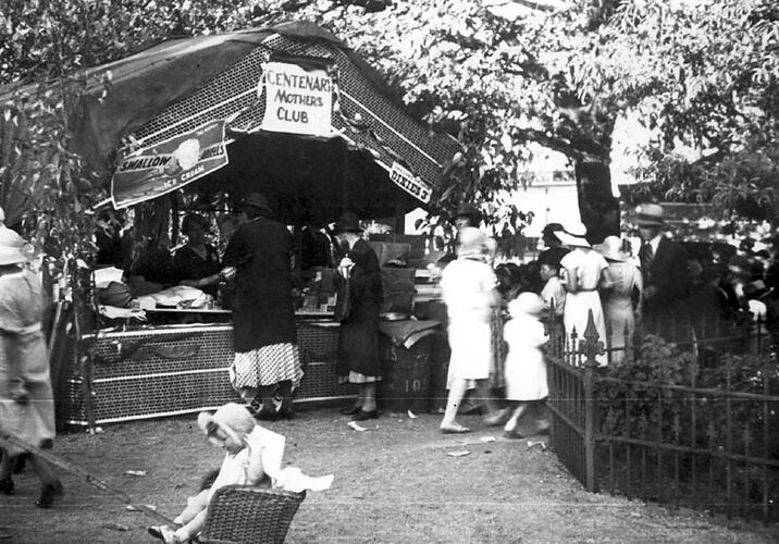Photograph - Street Stall, Ballarat, 1935