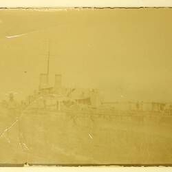 Postcard - Monitor Ship 'Tarantulla', Middle East, World War I, 1916-1919