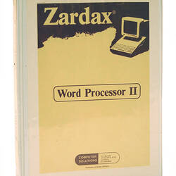 Apple II Software - Zardax Word Processor II, 5¼" Floppy Disk, 1983
