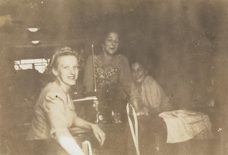 Digital Photograph - Three Female Staff at 'Smart Child' Clothing Factory, Camberwell, circa 1939