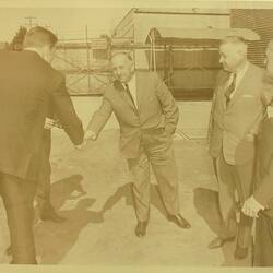 Proof - Massey Ferguson, Premier Bolte at the Official Opening of the Sunshine Foundry, Sunshine, Victoria, 1967