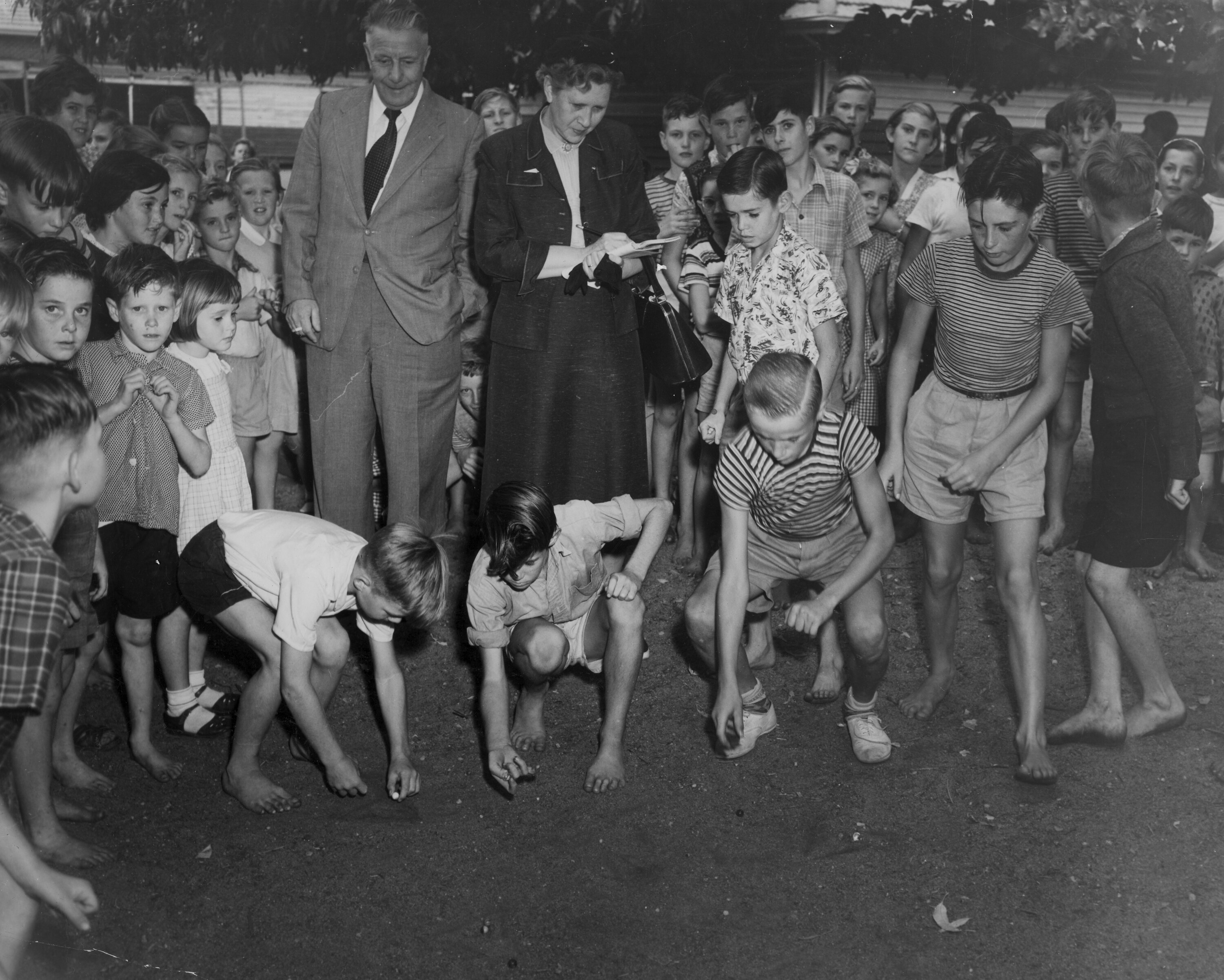 Marble Playing in the 1950s