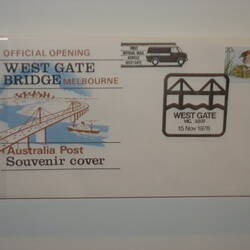 Postal Cover - Australia Post, West Gate Bridge Melbourne, Official Opening, 15 Nov 1978
