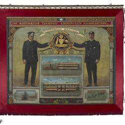 Banner for Australian Tramways Employees Association - Victorian Branch, 1916