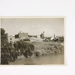 Photograph - Exterior View of Factory and Yarra River, Kodak, Abbotsford, 1940s