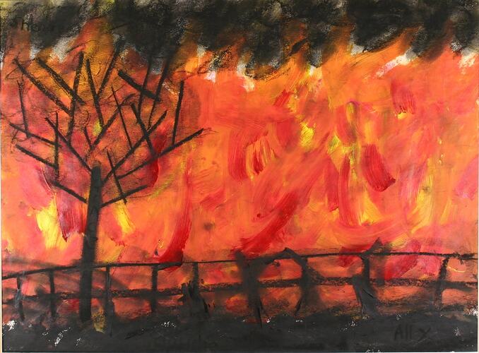 Artwork - 'The Black Shadow', Healesville Primary School, 2009