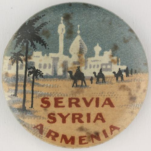 Badge - 'Servia Syria Armenia', World War I