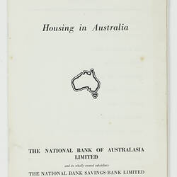 Booklet - Housing in Australia, 1960s
